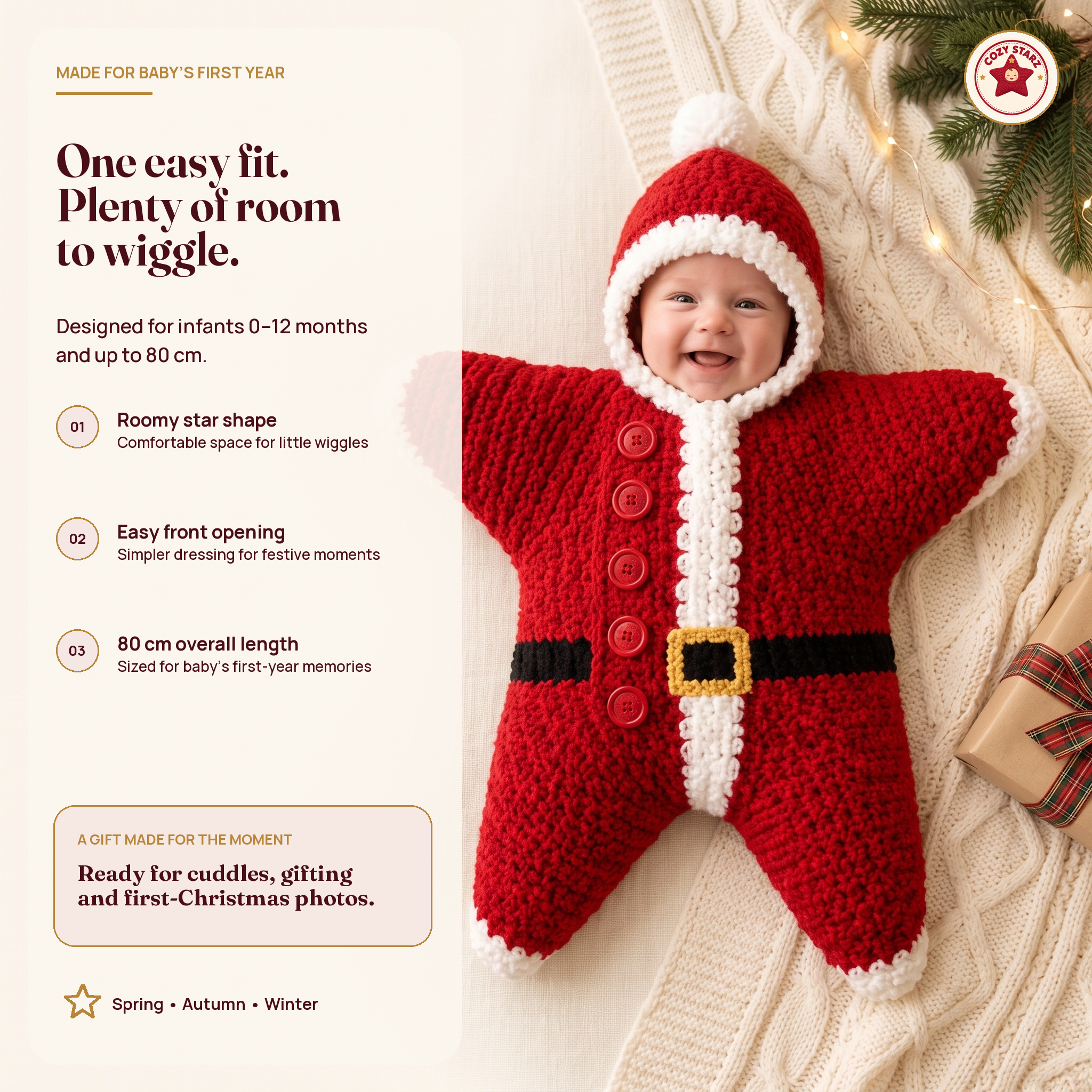Baby Christmas Star Outfit