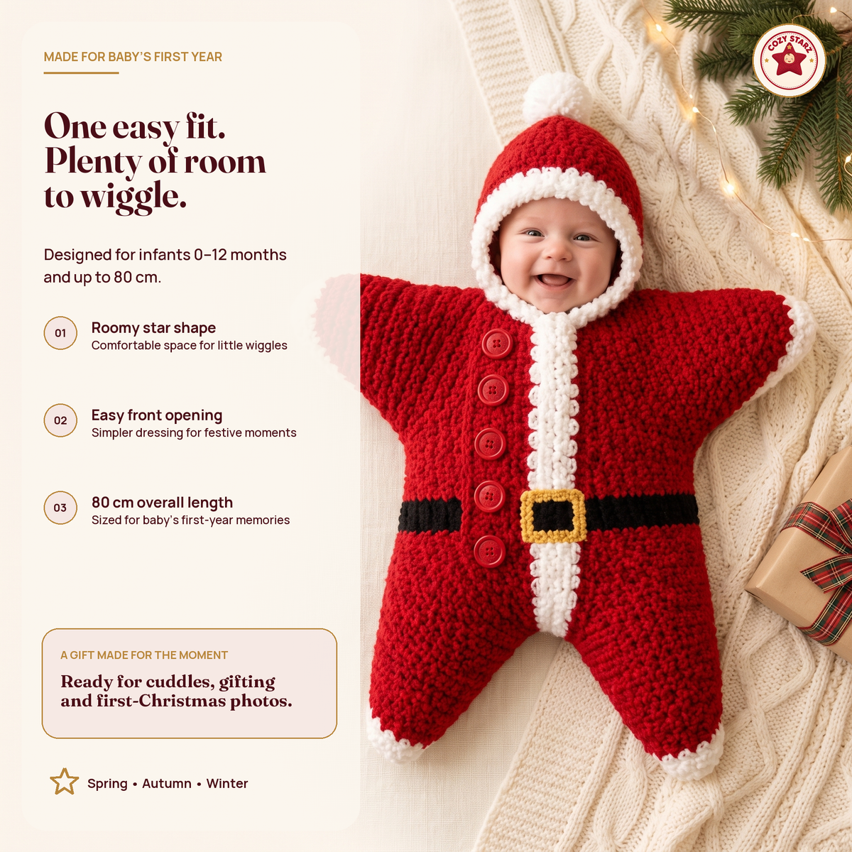 Baby Christmas Star Outfit