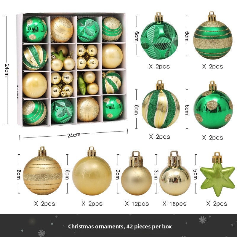 Christmas Decorative Painted Ball Ornaments Gift Set